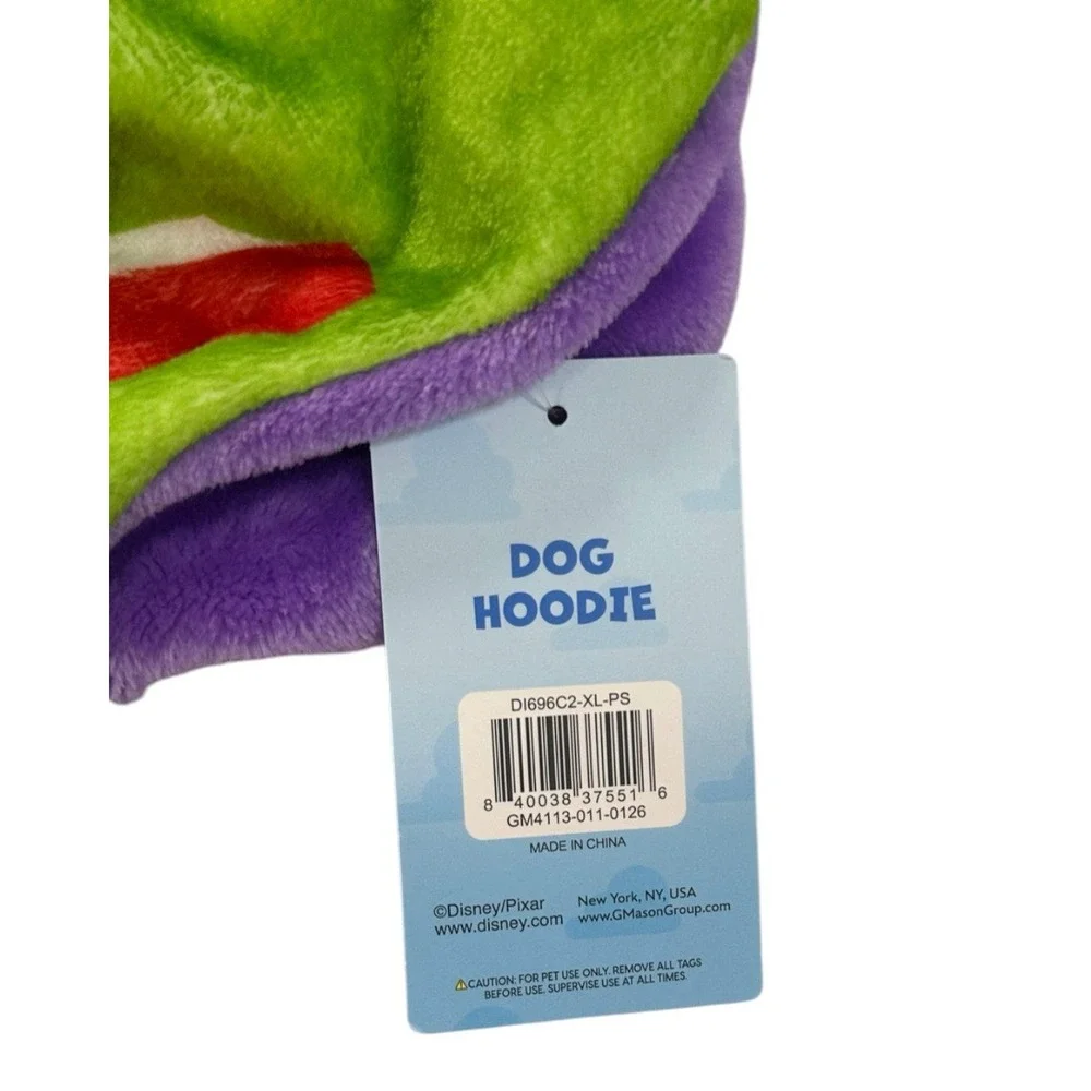 Disney Pixar Toy Story Buzz Lightyear Dog Hoodie Costume XL NWT